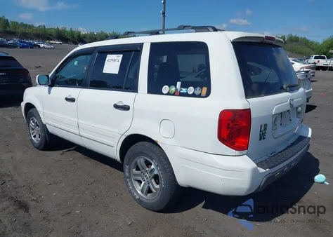 2005 Honda Pilot Ex-L из США, поврежденный, VIN 5FNYF18615B002901